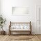 Corvino White Non-Beveled Custom Framed Bathroom Vanity Wall Mirror